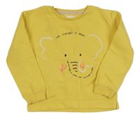 Žltá mikina so slonom M&S