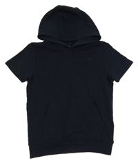 Tmavomodrá tepláková vesta s dinosaurom a kapucňou V by Very