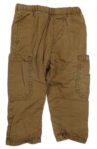 Béžové plátenné cargo nohavice Next