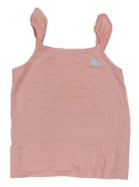 Svetloružový top s volánikmi Topolino