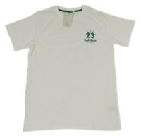 Nové - Bílé tričko s nápisem 