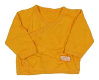 Okrová zavinovací mikina