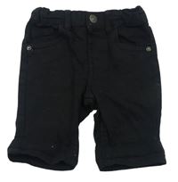 Čierne skinny rifľové kraťasy Denim Co.
