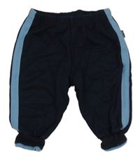 Tmavomodré tepláky s modrým pruhom