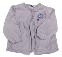 Lila prepínaci sveter s kvetmi M&Co.