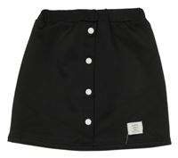 Čierna sukňa s nášivkou SHEIN