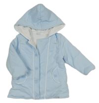 Světlemodrý zateplený kabátek s kapucňou Amore