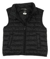 Čierna prešívaná šušťáková zateplená vesta PRIMARK