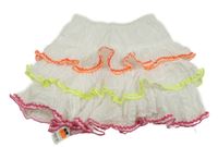 Nové - bielo-neónová bodkovaná á sukňa St. Bernard