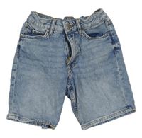 Modré šisované riflové kraťasy H&M