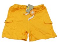 Nové - pomerančové cargo kraťasy Hello Baby