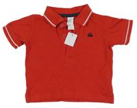Nové - červené polo tričko s autíčkem C&A