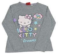 Sivé tričko s Hello Kitty zn. Sanrio