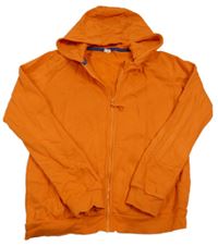 Oranžová prepínaci mikina s kapucňou zn. Hema