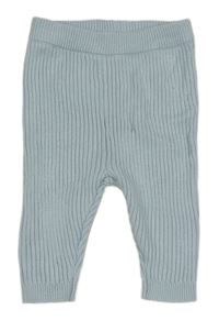 Světlemodré žebrované pletené tepláky George