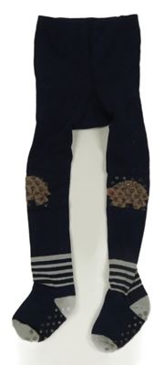 Tmavomodré punčocháče s želvami