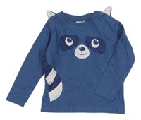 Tmavomodré triko s mývalem Orsolino