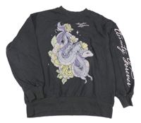 Antracitová mikina s drakom H&M