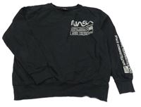 Čierna mikina s nápisem - NASA