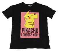 Černé tričko s Pikachu