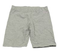 Sivé melírované elastické kraťasy s nápisom Primark