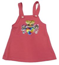 Tmavoružová tepláková na traká šatová tunika s L.O.L. Surprise