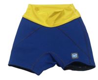 Modro-žlté neoprenové nohavičkové plavky