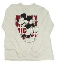 Smotanové tričko s Mickeym H&M