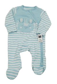 Nové - modro-bílý pruhovaný overal s lvem Dunnes 