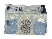 Nové - 3x bílo-modré bavlněné rukavice 