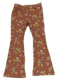 Hnědé flare legíny s Tlapkovou patrolou C&A