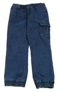 Tmavomodré cuff rifle s kapsou Lily & Dan