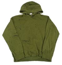 Khaki flekatá mikina s kapucňou H&M