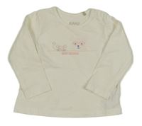 Bílé triko s obrázky 