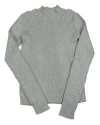 Sivý ľahký rebrovaný sveter Primark