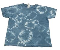 Tmavomodré batikované tričko Fruit of the Loom