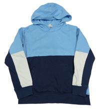 Modro-tmavomodrá mikina s kapucňou H&M