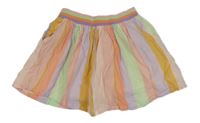 Farebná pruhovaná ľahká sukňa Next