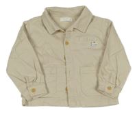 Světlebéžová plátěná bunda dunnes