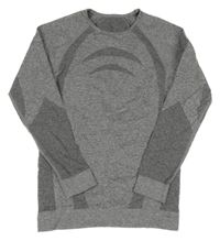 Šedé vzorované thermo triko crane