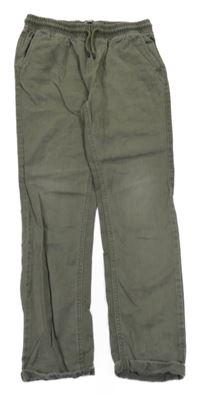 Khaki plátěné kalhoty Denim Co.