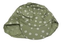 Khaki květovaná kšiltovka H&M