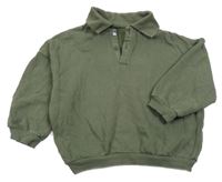 Khaki mikina s golierikom George