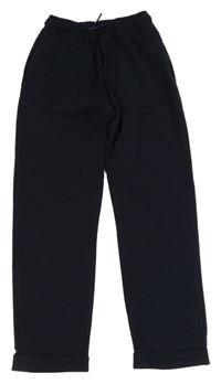 Tmavomodré teplákové chino kalhoty Zara