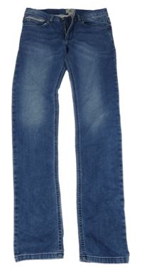 Modré teplákové rifle se žebrováním Y.F.K.