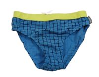 Modro-zelené koskované chlapecké plavky 