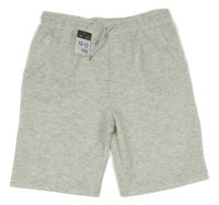Nové - Světlešedé melírované teplákové kraťasy Primark
