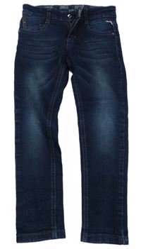 Tmavomodré skinny rifle