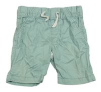 Svetlozelené plátenné kraťasy H&M