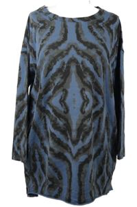 Dámská modro-šedá vzorovaná tunika Obssesion